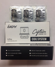 Load image into Gallery viewer, 3Pc  Authentic IJOY Captain Mini CA-M1 0.5ohm CA-M2 0.3ohm Coil Heads