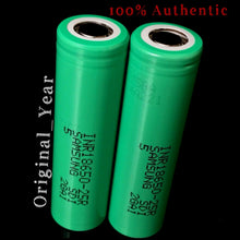 Load image into Gallery viewer, 2 SAMSUNG 18650 25R 2500mAh 35A HIGH DRAIN Rechargeable Battery