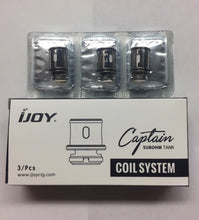 Load image into Gallery viewer, 3Pc  Authentic IJOY Captain Mini CA-M1 0.5ohm CA-M2 0.3ohm Coil Heads